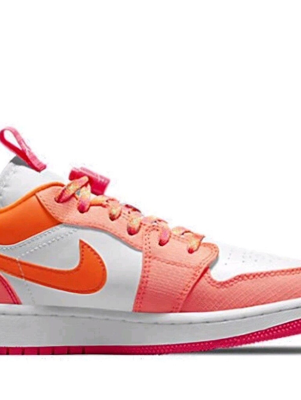 Air Jordan 1 Low Utility Crimson Pulse GS 5.5Y / W 7 - Picture 10 of 16